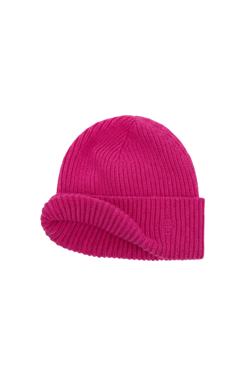 Stetson bonnet Beanie Halven laine mérinos pink