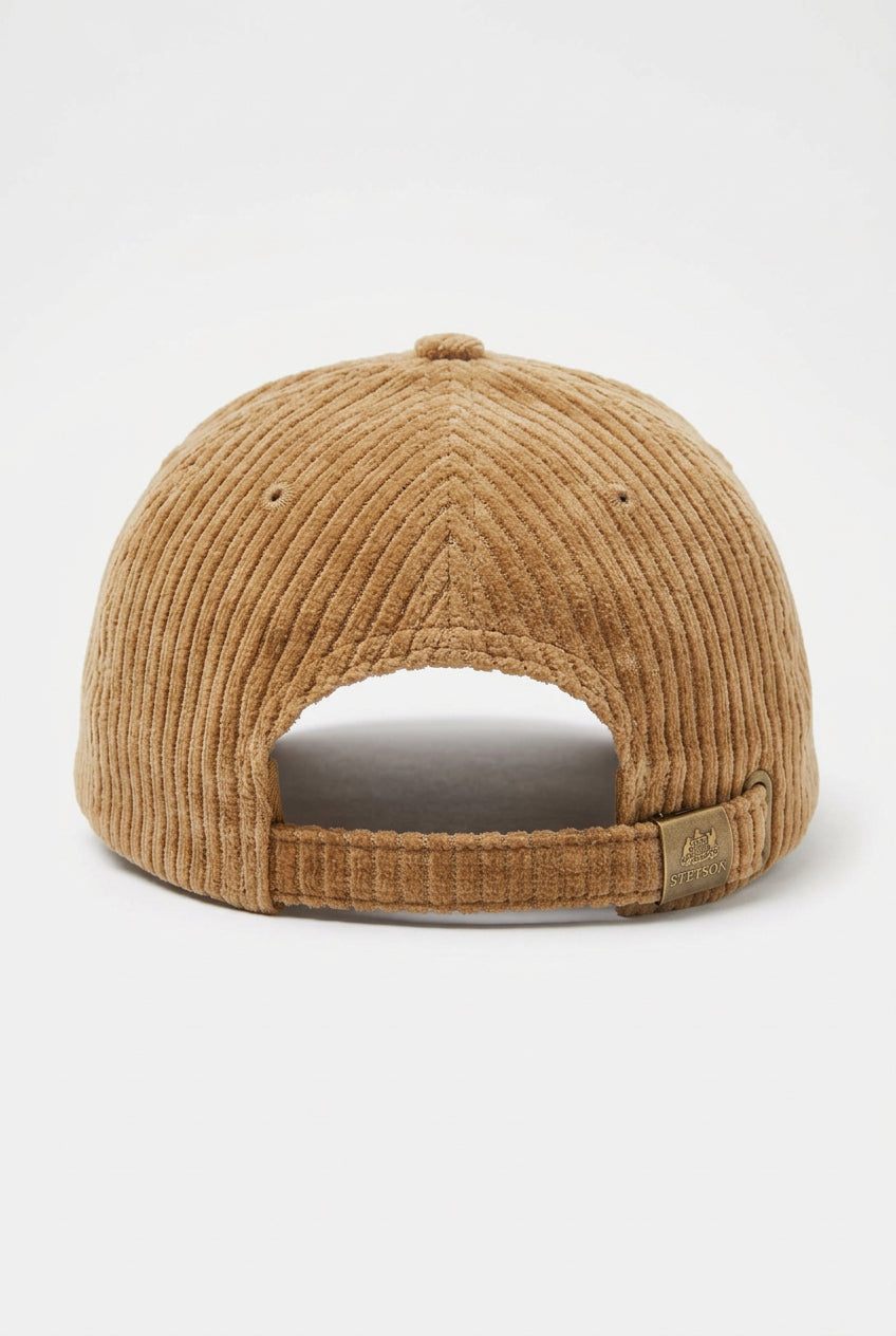 Stetson casquette Baseball cap velours cotele sable