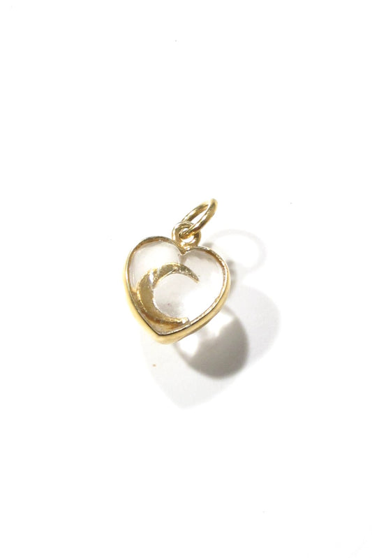 Vadi Jewels charm Coeur cristal Luna lune