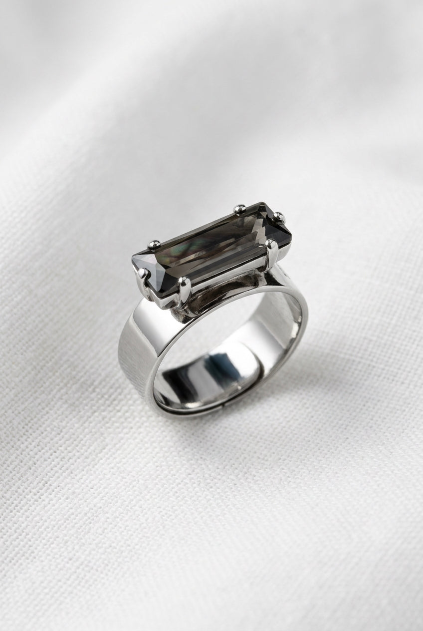 Viveka Bergstrom bague 1 Strass M