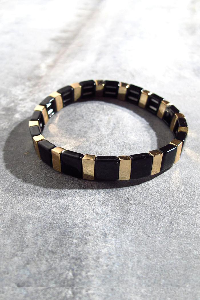 bracelet Ava noir gold