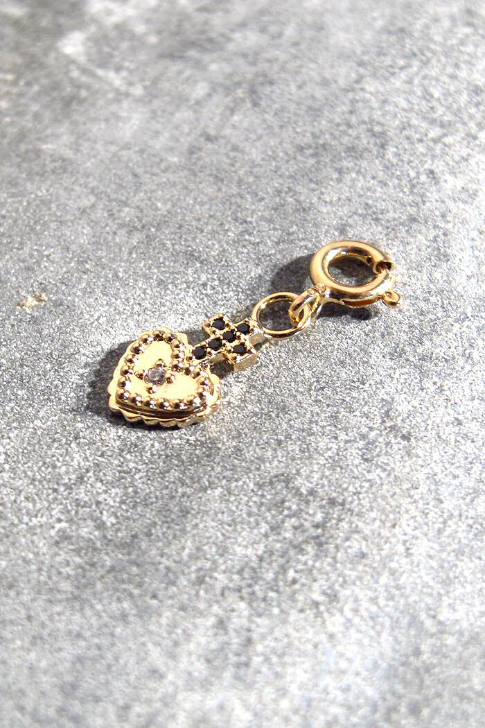 charm Sacre Coeur dore