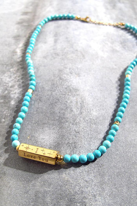 XP | Bali Temples Collier Mom turquoise beads