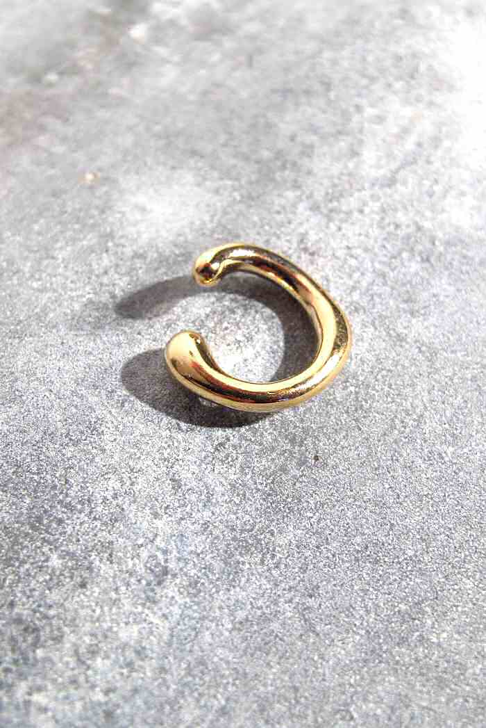 earcuff Faraway gold plaque or jaune