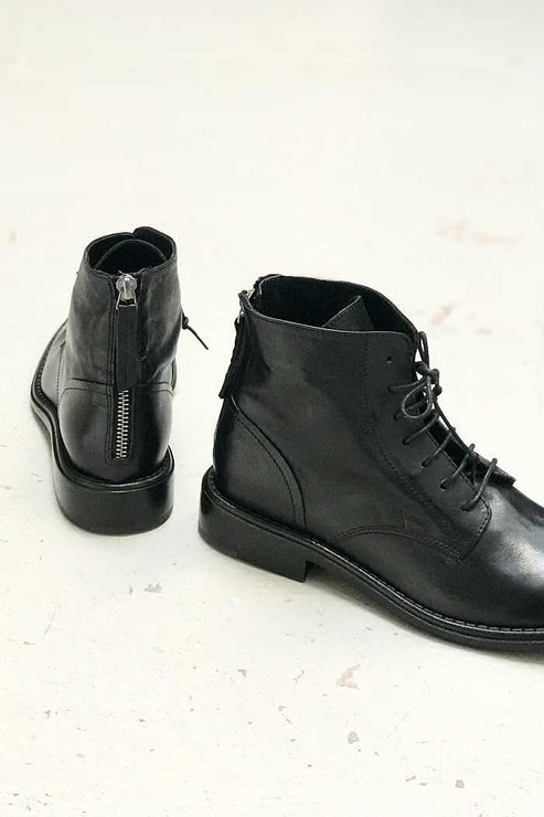 Escarpins Compensés San Marina En Cuir Noir - Avec Lacets - Talon Haut >7cm - Taille 38 (NEUF Jamais Portés)