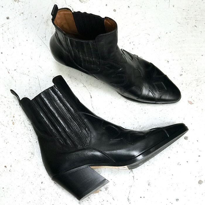 Elia Maurizi boots santiag cuir noir
