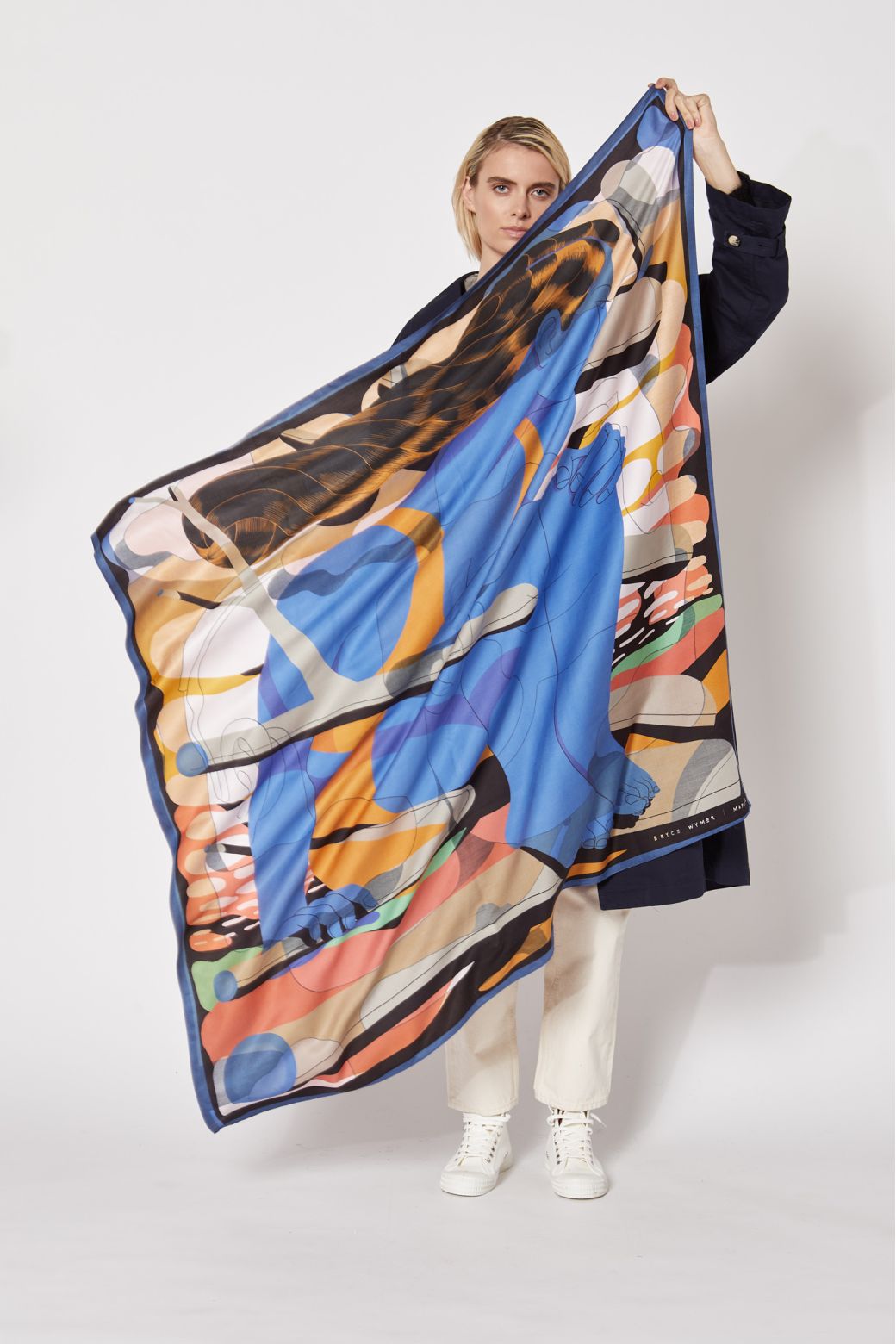 Z | Ma Poésie foulard en soie graphique Carena