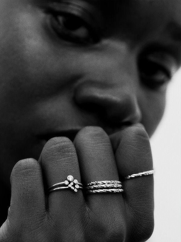 Maria Black Glam diamond cut 14k ring