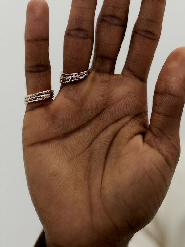 Maria Black Glam diamond cut 14k ring