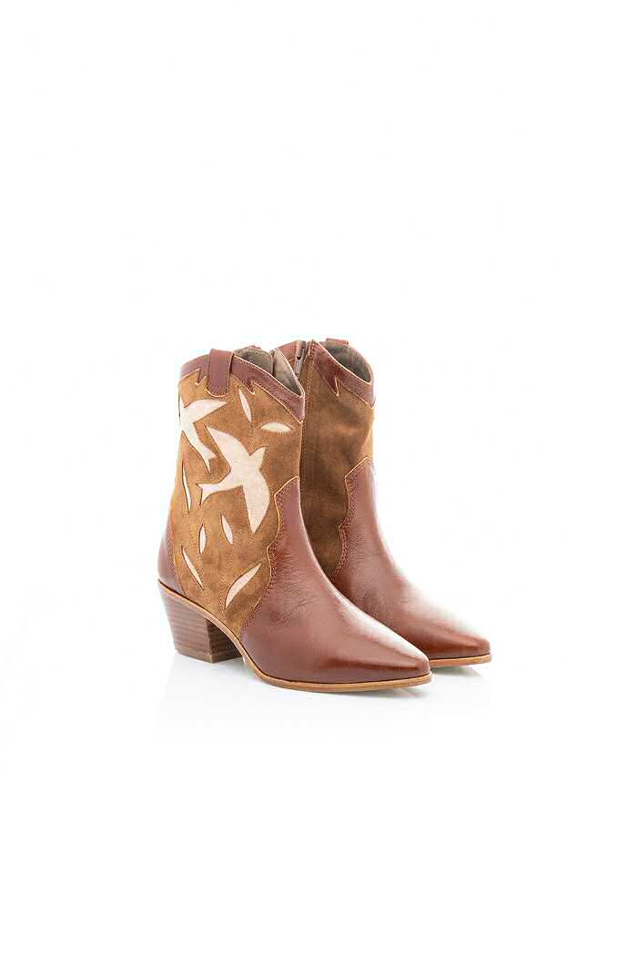 XP | Patricia Blanchet boots santiag Mandalay cuir noisette tabac suede