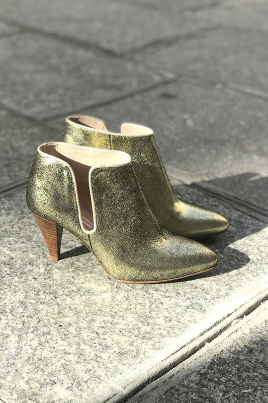 Patricia Blanchet booties Fifty Five gold