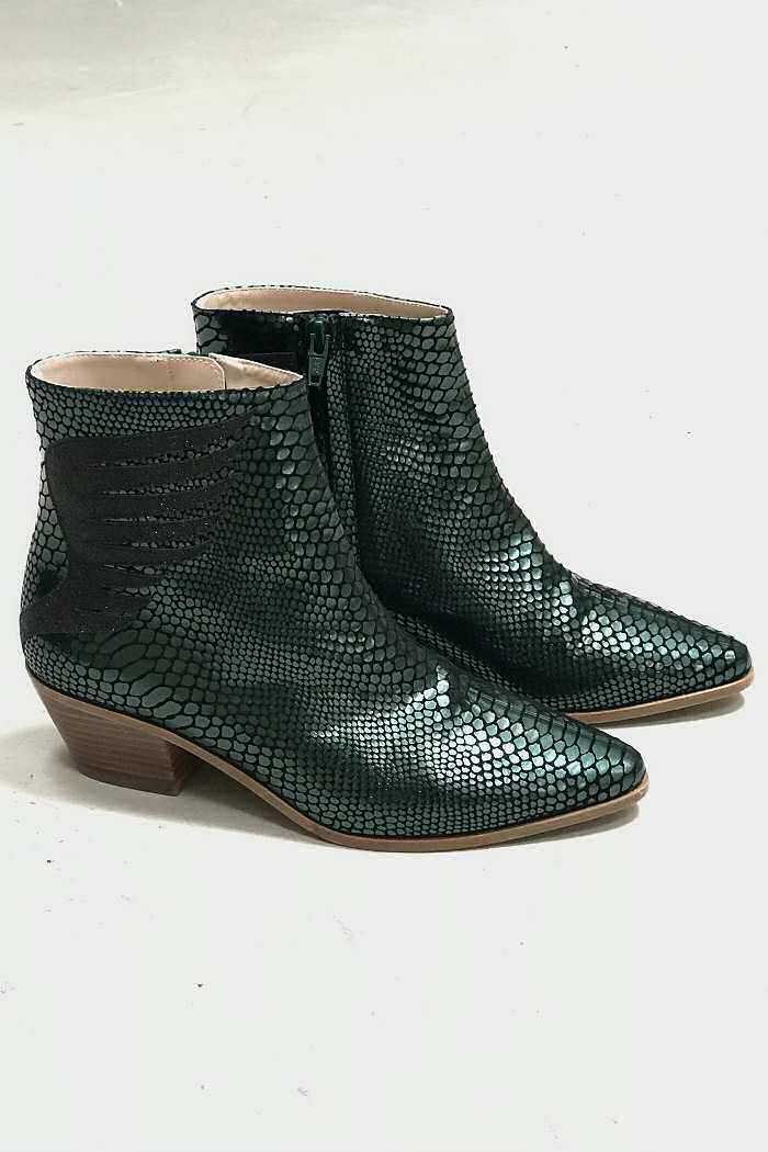 Z Patricia Blanchet bottines Angel python vert