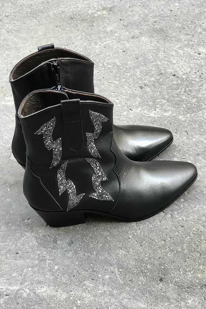 Z | Patricia Blanchet boots santiag Nancy cuir noir