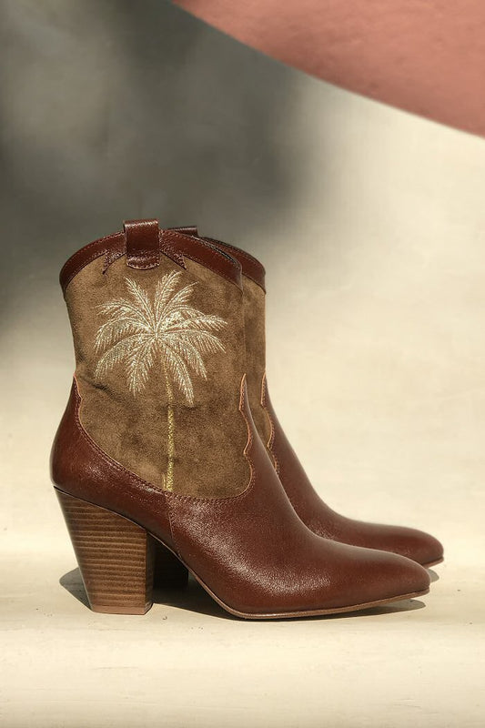 Patricia Blanchet mexican boots Rose chesnut