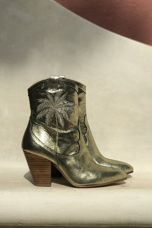 Patricia Blanchet mexican boots Rose gold