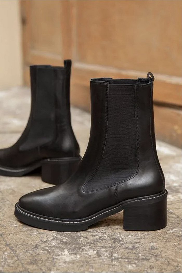 Rivecour chealsea boots 516 black leather