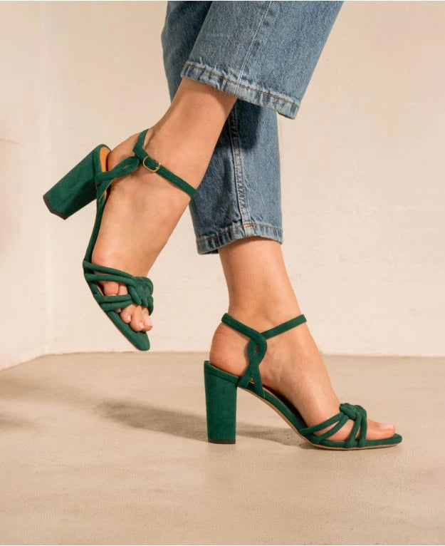 XP Rivecour sandales 111 daim vert meraude