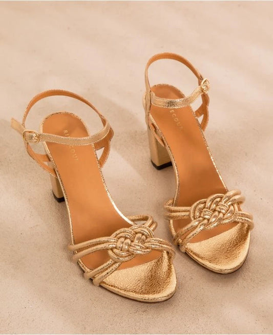 Rivecour sandals 111 gold leather