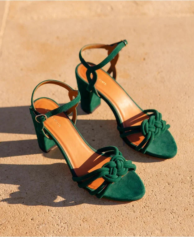 XPSummer | Rivecour sandales 111 daim vert émeraude