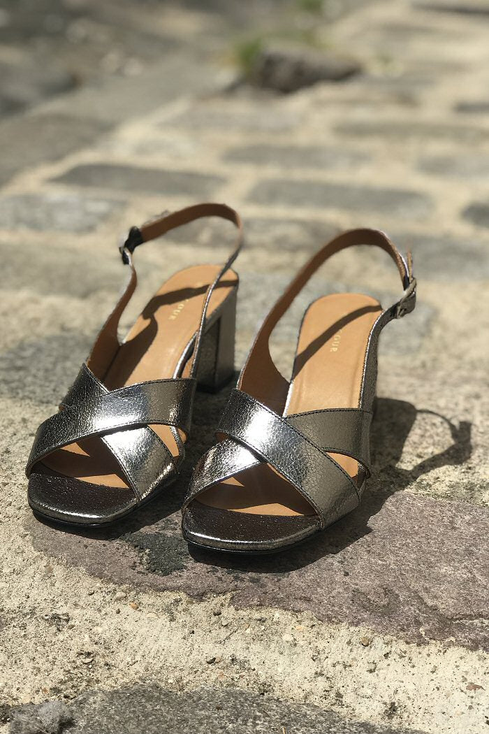 Rivecour sandals 652 silver leather