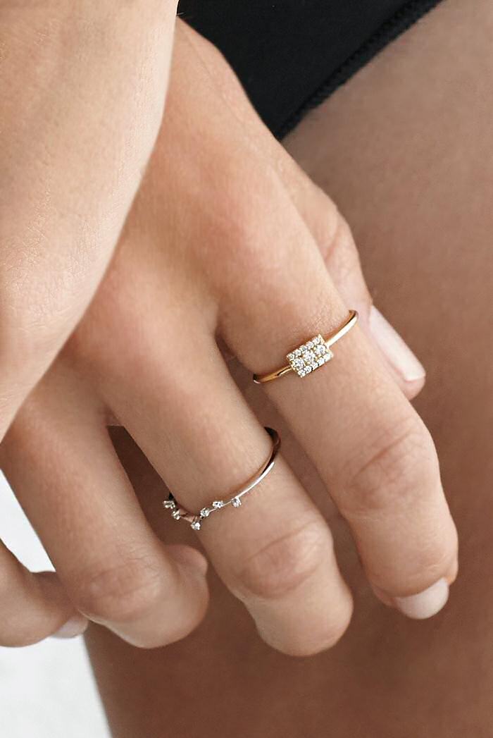 Sansoeurs Wife ring 18k gold diamonds