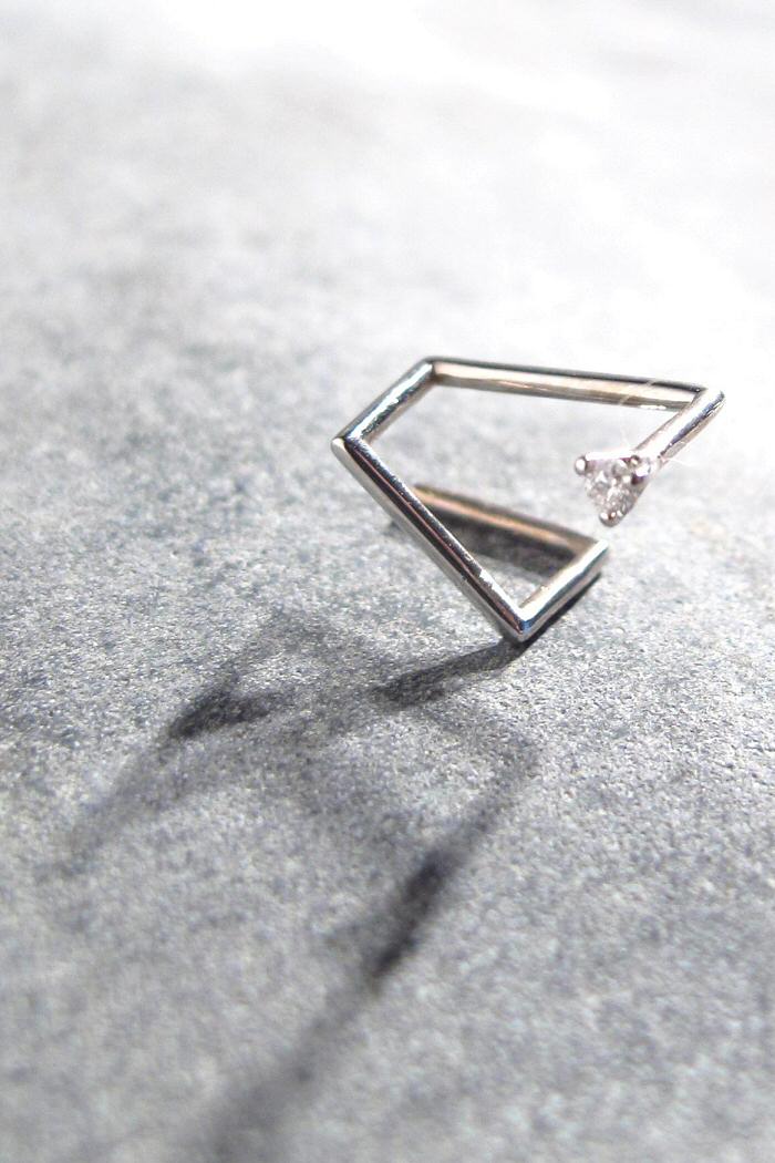 Sansoeurs boucle Z diamond or 18k twirl diamant 1.7