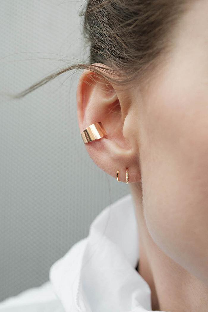 Sansoeurs Snake Diamonds earring 18k gold twirl