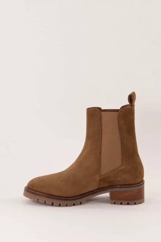 Sessun chelsea boots Ainwick daim gold suede matieresareflexion