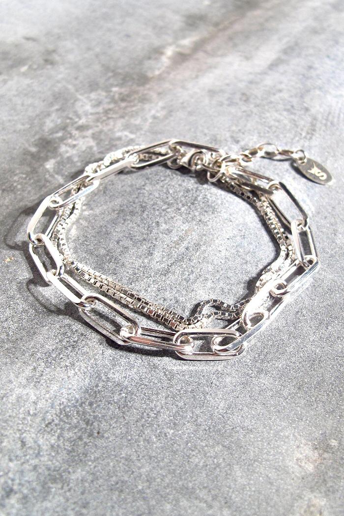 XX | Laurence Paris bracelet Twiggy chaine argent
