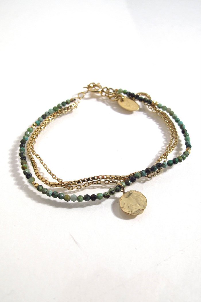 Stalactite bracelet Valentine turquoise africaine