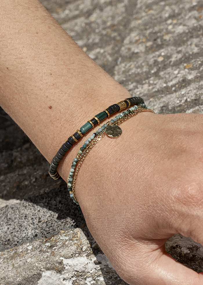 Stalactite bracelet Valentine turquoise africaine